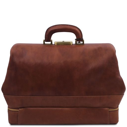 Giotto - Elégante Mallette médecin en cuir à double fond