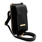 TL Bag - Portefeuille/supporte pour téléphone en cuir avec bandoulière
