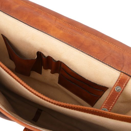 Ancona - Leather messenger bag