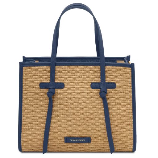 Frame - Sac à bandoulière en raphia