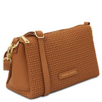 DEDALO — Woven Leather Crossbody Bag