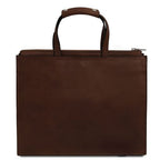 Palermo - Leather briefcase 3 compartments for women