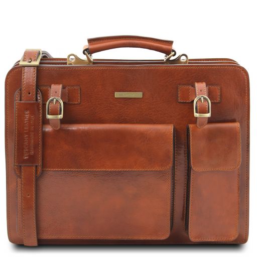 Venezia - Leather briefcase 2 compartments