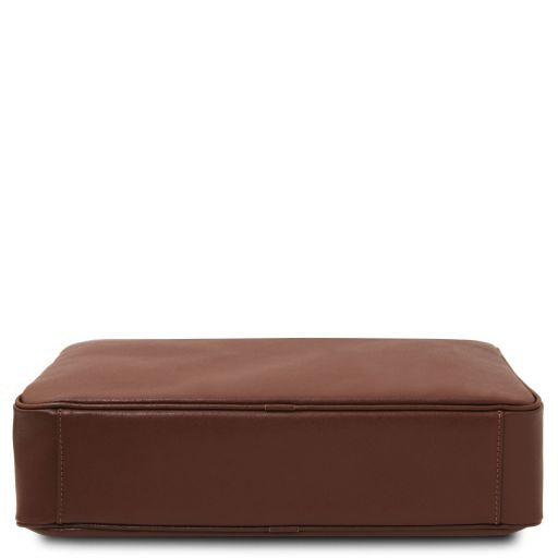 Torino - Cartable porte ordinateur en cuir Saffiano