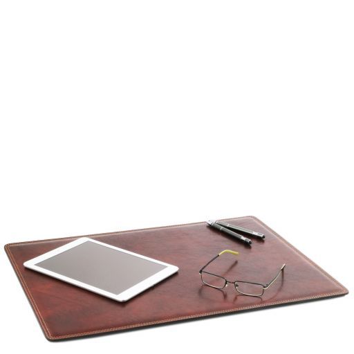 Sous-main de bureau en cuir