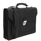 Cremona - Leather briefcase 3 compartments