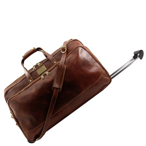 Bora Bora - Sac à roulettes en cuir - Petit modèle Secondary image