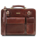 Venezia - Leather briefcase 2 compartments