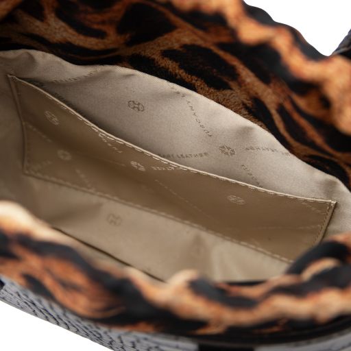 Croque - Croc print leather handbag