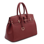 TL Bag - Leather handbag with golden hardware