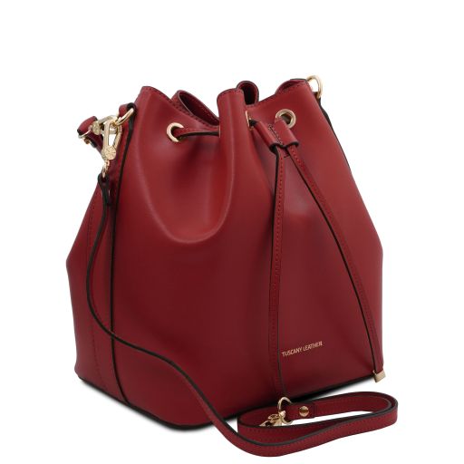 Vittoria - Sac seau pour femme en cuir