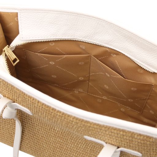 Frame - Sac à bandoulière en raphia