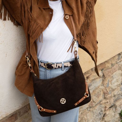 Sierra - Suede leather shoulder bag