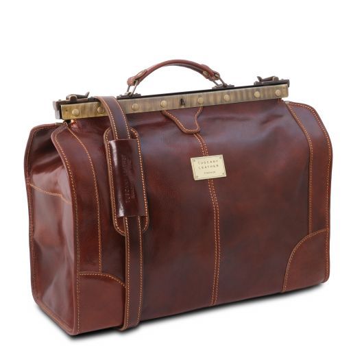 Madrid - Gladstone Leather Bag - Small size
