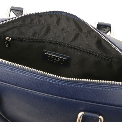 Torino - Cartable porte ordinateur en cuir Saffiano
