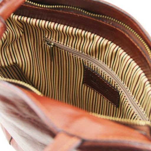 PATTY — Convertible Italian Leather Backpack Bag