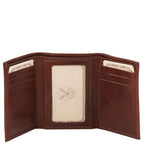 Exclusif portefeuille en cuir 3 volets