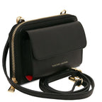 Urania - Portefeuille/supporte pour téléphone en cuir avec bandoulière