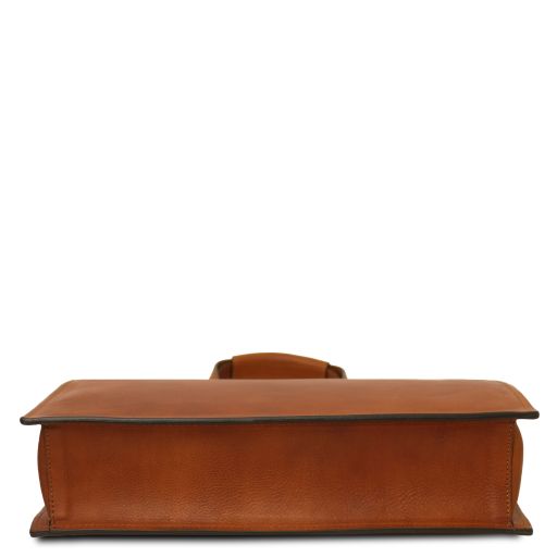 Palermo - Leather briefcase 3 compartments for women