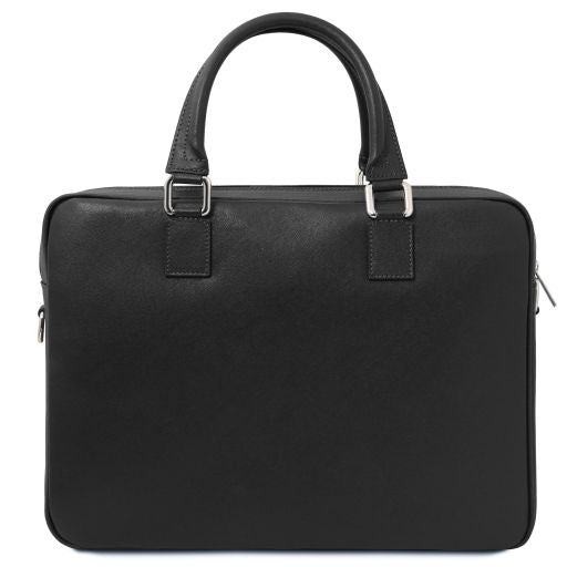 Torino - Cartable porte ordinateur en cuir Saffiano