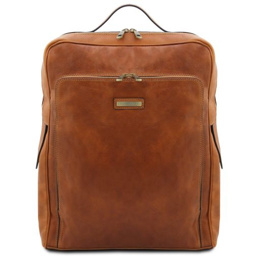 Bangkok - Leather laptop backpack - Large size