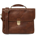 Alessandria - Leather multi compartment TL SMART laptop briefcase