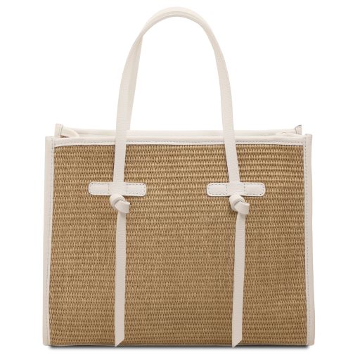 Frame - Sac à bandoulière en raphia