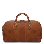 Lisbona - Travel leather duffle bag - Large size
