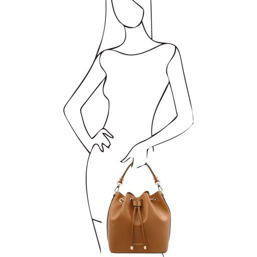 Vittoria - Leather bucket bag