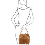 Vittoria - Leather bucket bag