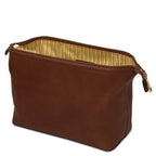 Smarty - Leather toiletry bag - Large size