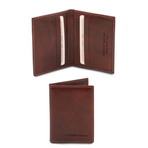 Elégant porte cartes en cuir