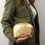 Vera - Soft metallic leather toiletry case