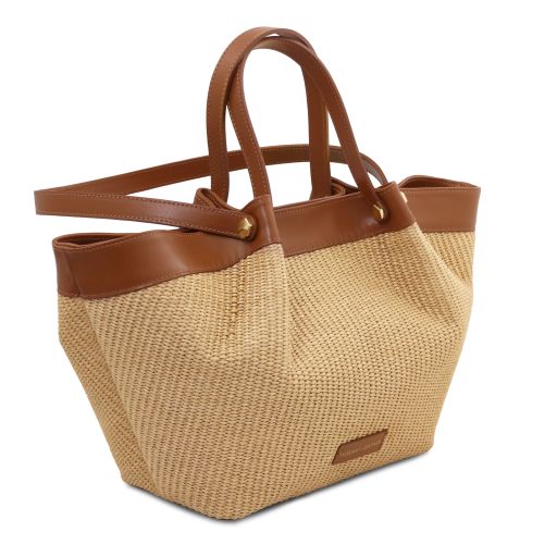 SOLEIL — Raffia Shopping Bag