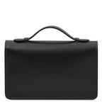 Opera - Leather clutch with chain strap