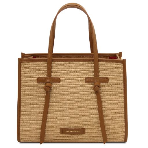 Frame - Sac à bandoulière en raphia