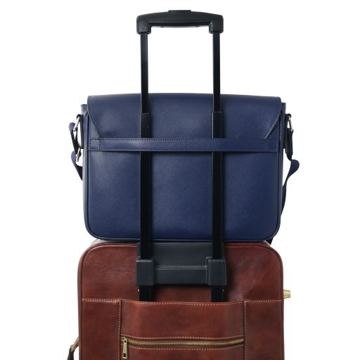 Messenger - Sac messenger en cuir Saffiano