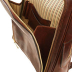 Bangkok - Sac à dos en cuir porte ordinateur