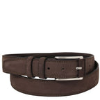 Elegant nubuck leather belt 35mm