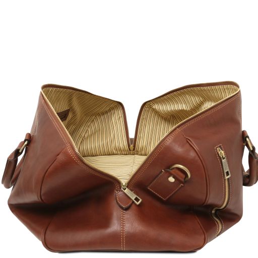 TL Voyager - Travel leather duffle bag - Large size