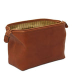 Smarty - Leather toiletry bag - Small size