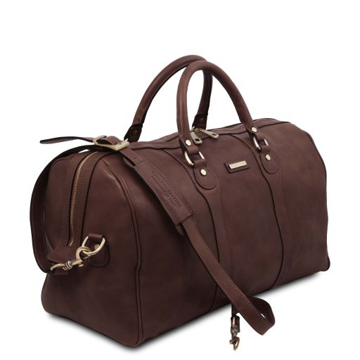 Oslo - Leather travel duffle bag - Weekender bag