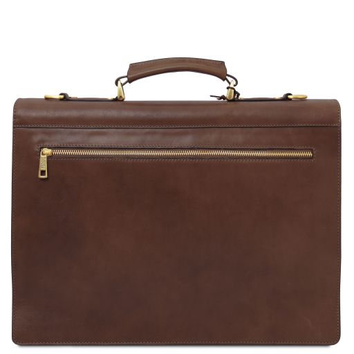 Cremona - Cartable en cuir avec 3 compartiments