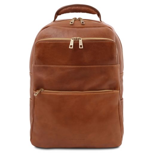 Melbourne - Leather laptop backpack