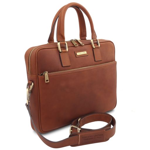 FERRARA – Italian Leather Laptop Briefcase