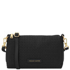 DEDALO — Woven Leather Crossbody Bag