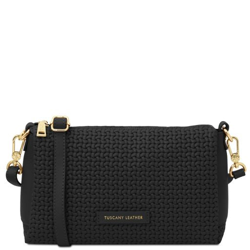 DEDALO — Woven Leather Crossbody Bag