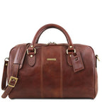 Lisbona - Travel leather duffle bag - Small size