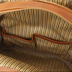 Canberra - 2 Compartments leather backpack