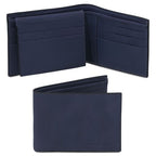 Elégant portefeuille en cuir pour homme avec 3 volets